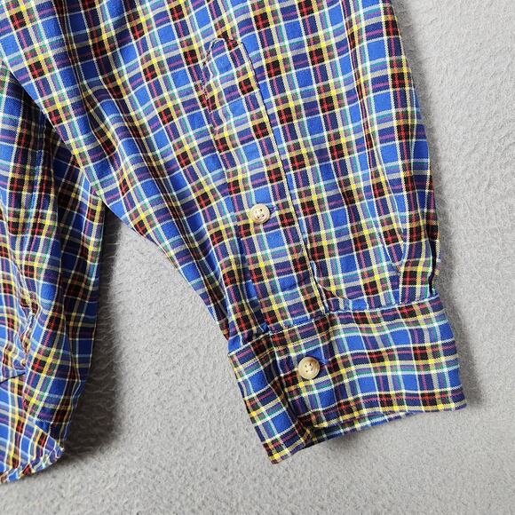Ralph Lauren Shirt Mens 3XB Big Blue Plaid Classic Fit Button Down Long Sleeve - Picture 11 of 16